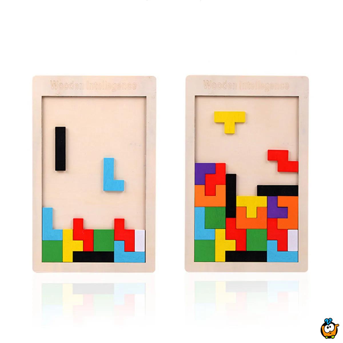 TETRIS PUZLE - zabavne drvene puzle za decu