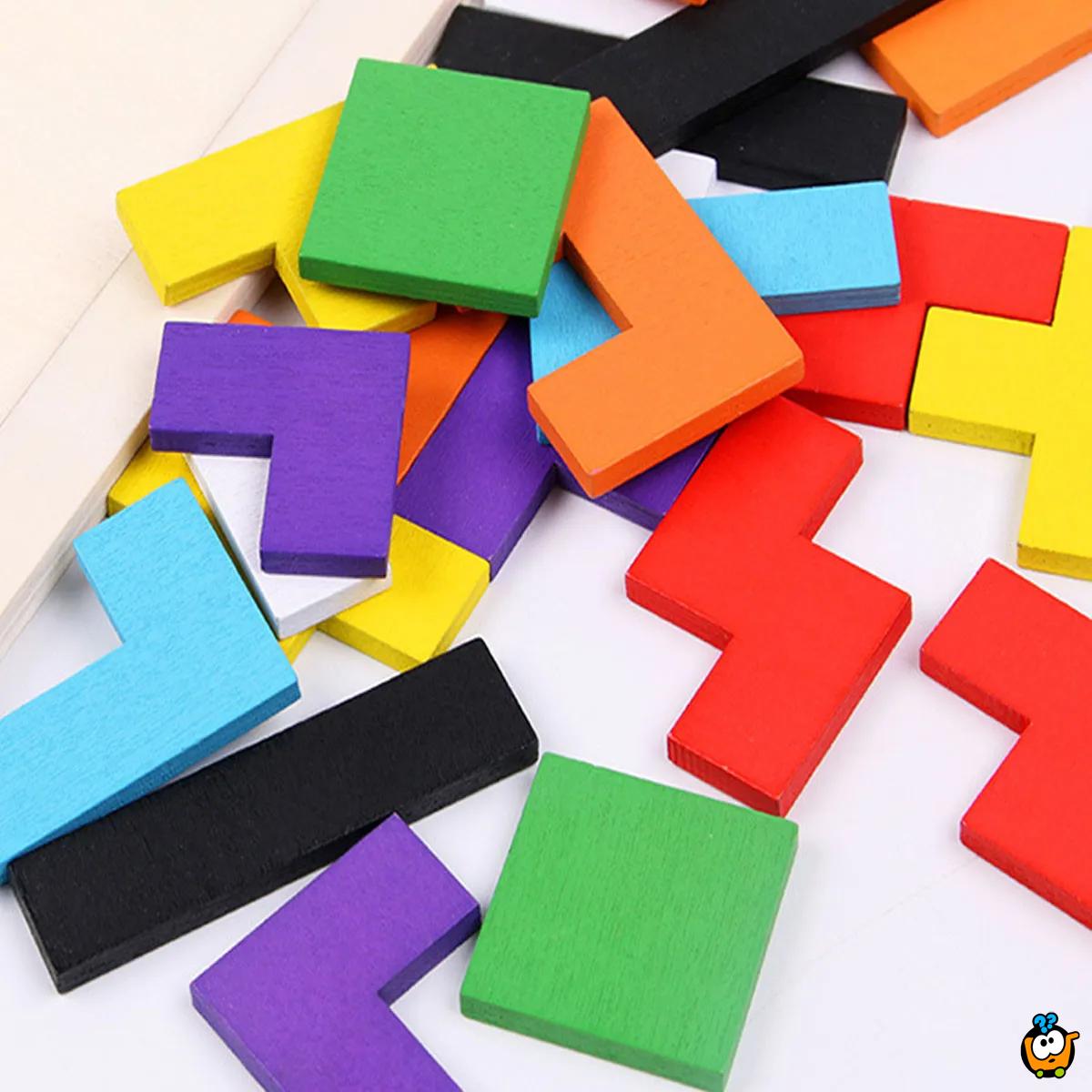 TETRIS PUZLE - zabavne drvene puzle za decu