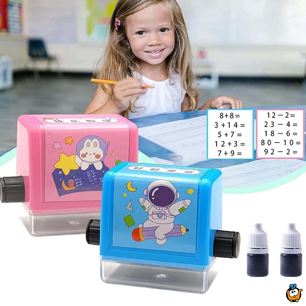 Matematička računaljka - Pečat za učenje oduzimanja