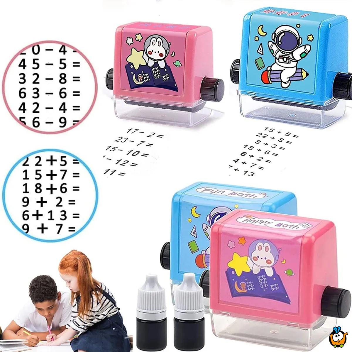 Matematička računaljka - Pečat za učenje oduzimanja