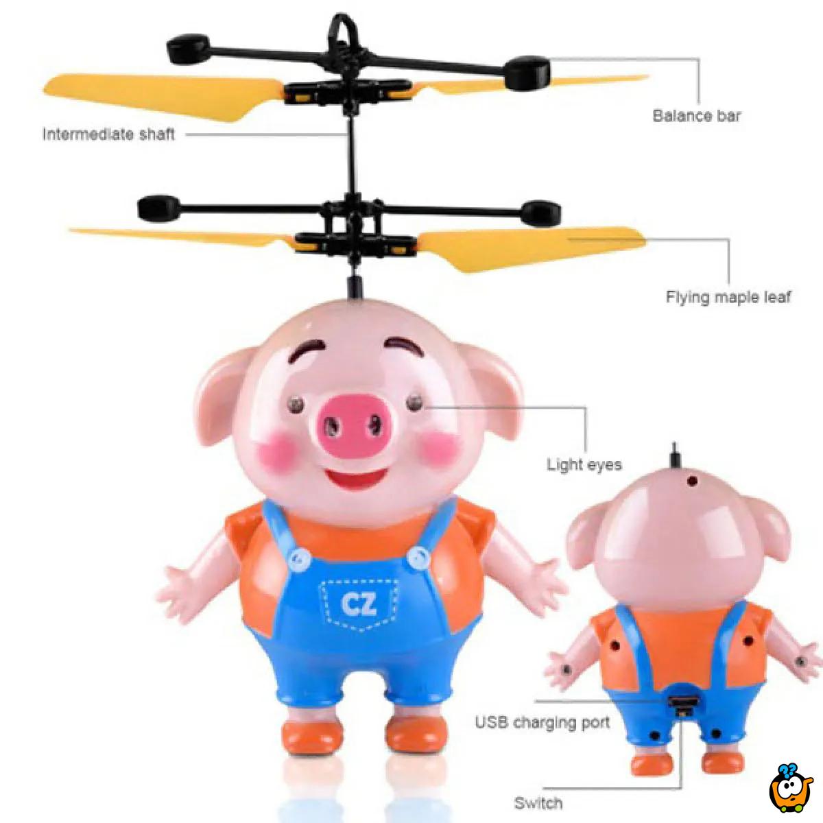 Pig Fly - Leteci helikopter na senzor