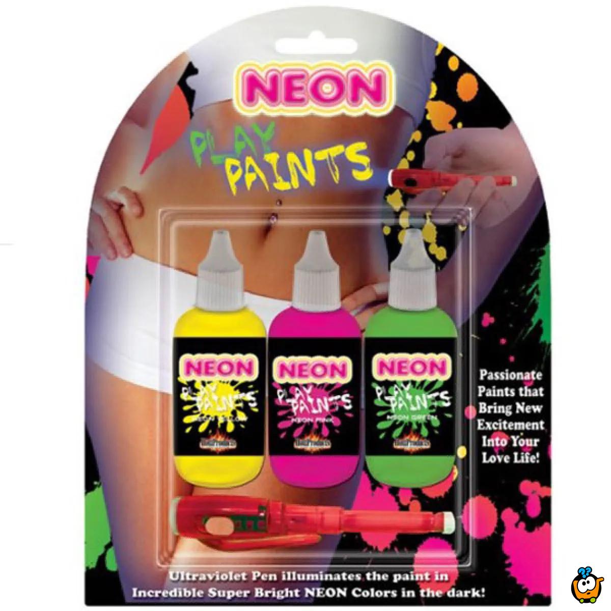 Body Neon Paint – Neonske boje za telo + lampica