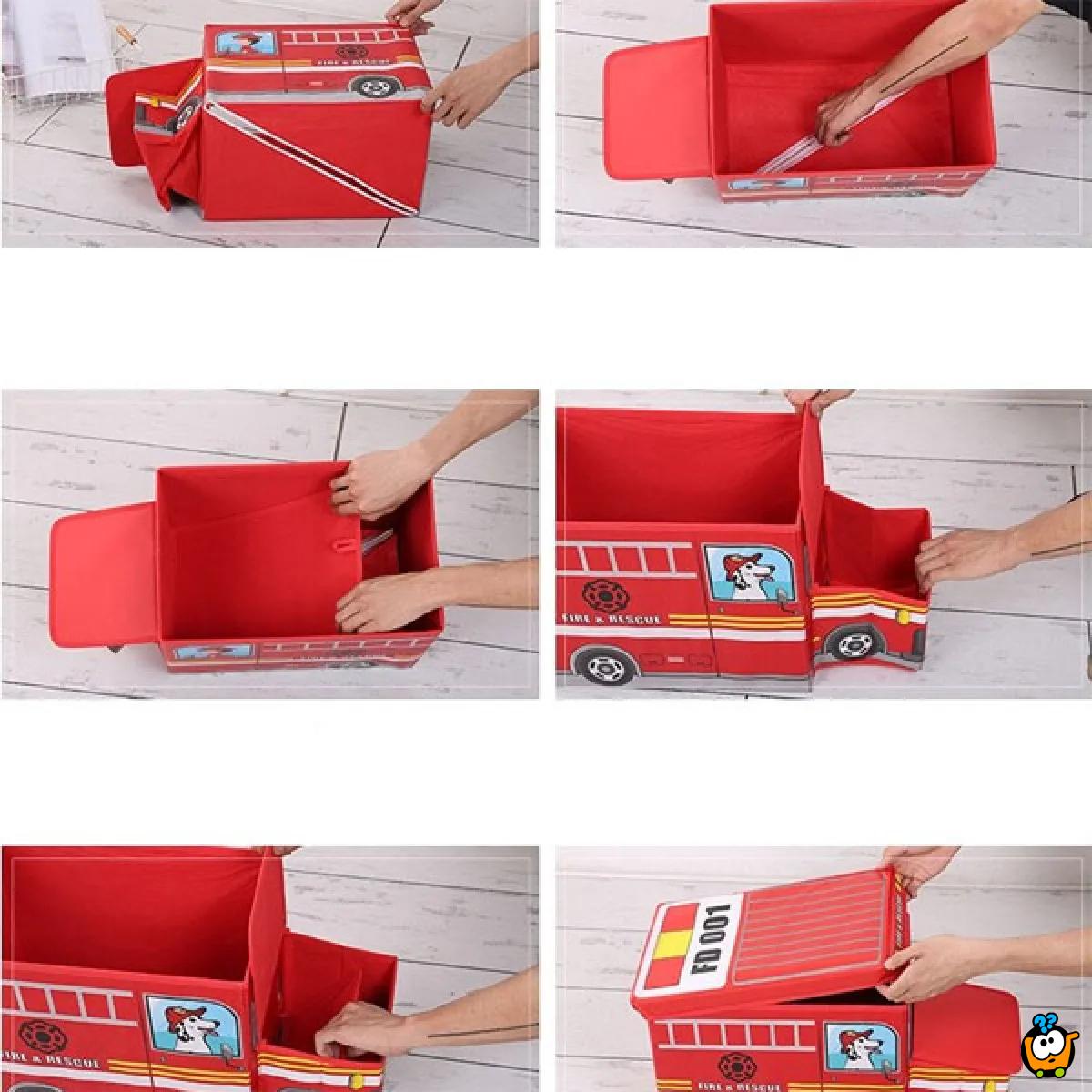 Cartoon Bus Storage - Mini Autobus + kutija za skladištenje