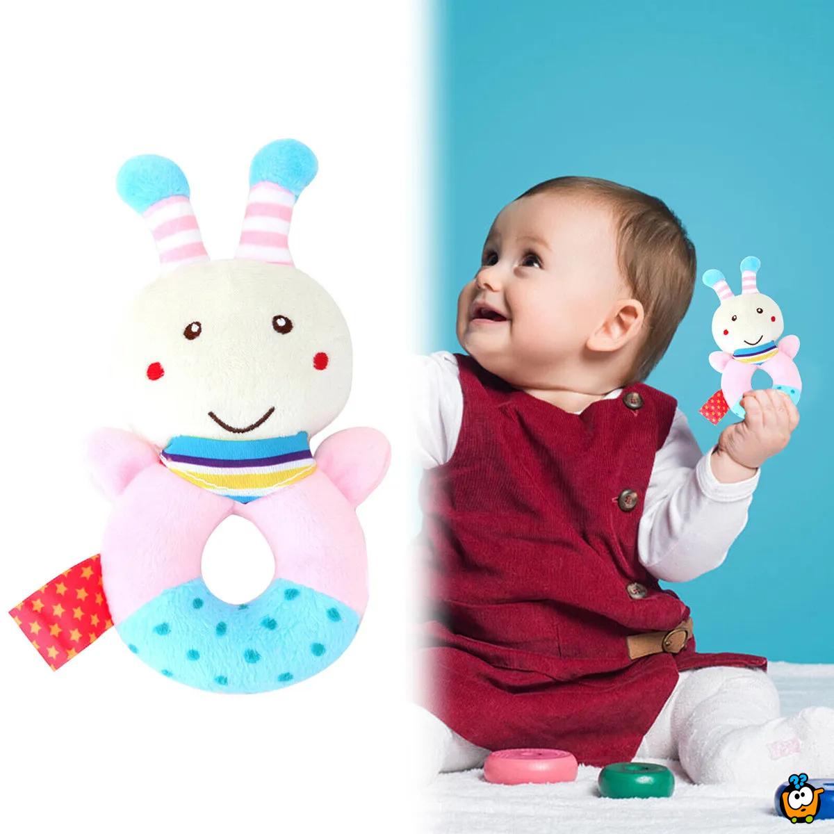 Plišana zvečka - igračka za bebe