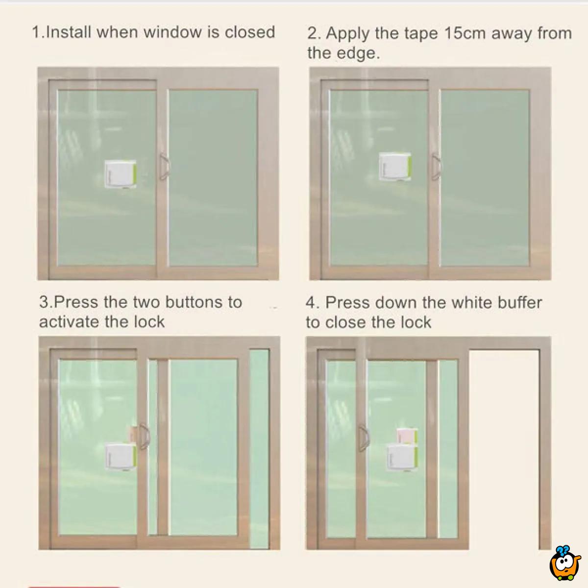 Sliding glass door lock - Sigurnosna brava za klizni prozor