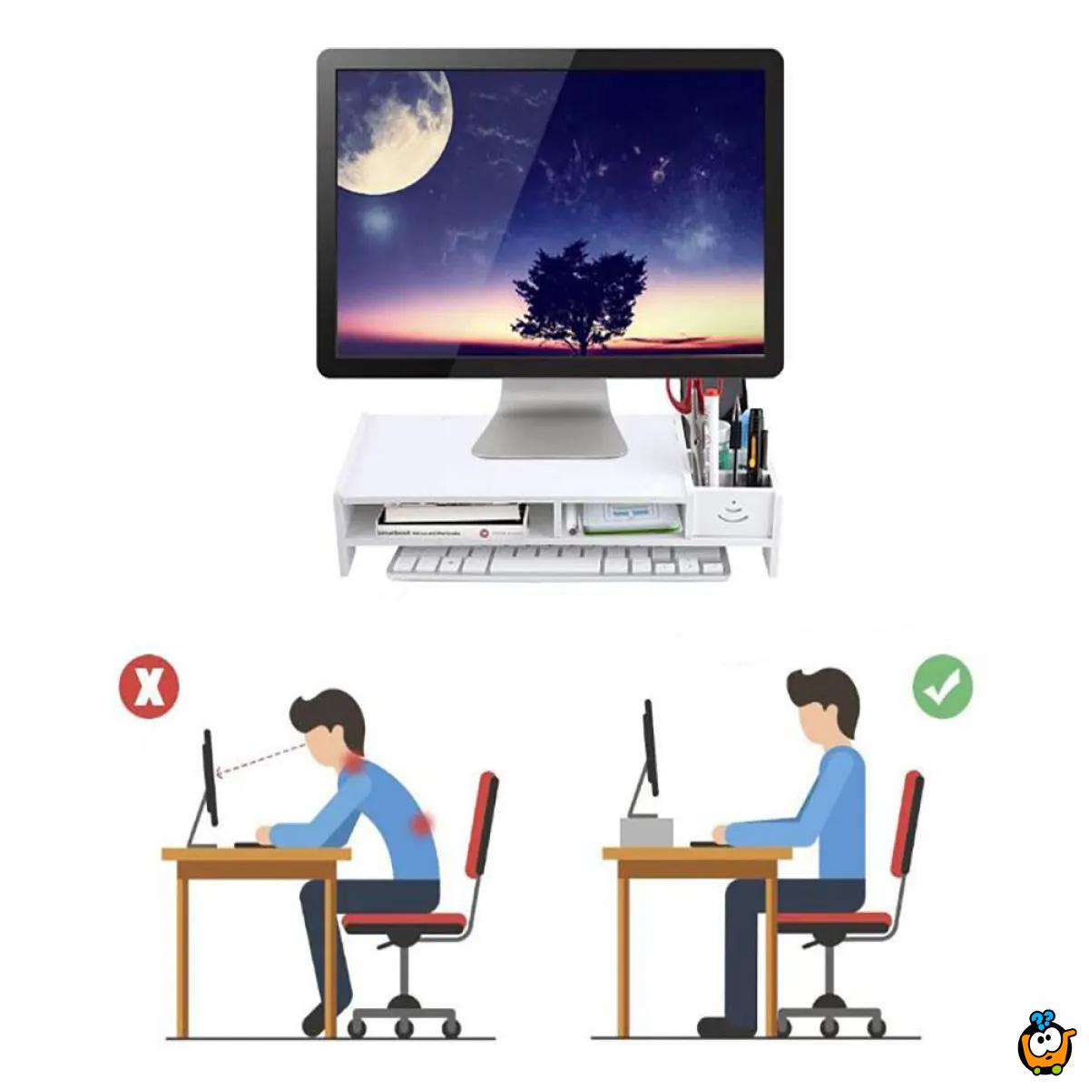 Desk panel - Postolje za računar sa pregradama za organizaciju