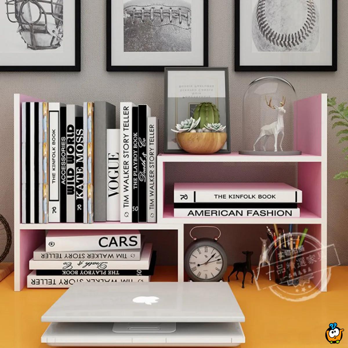 PINK Tabletop shelf - Kreativna polica za organizaciju radnog prostora