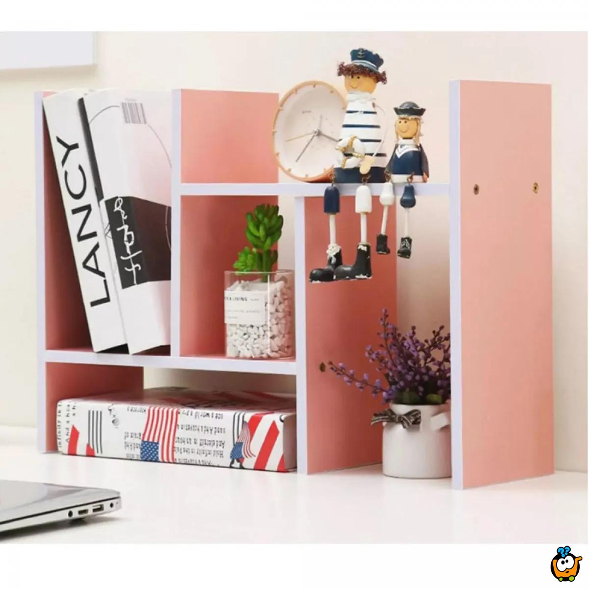 PINK Tabletop shelf - Kreativna polica za organizaciju radnog prostora
