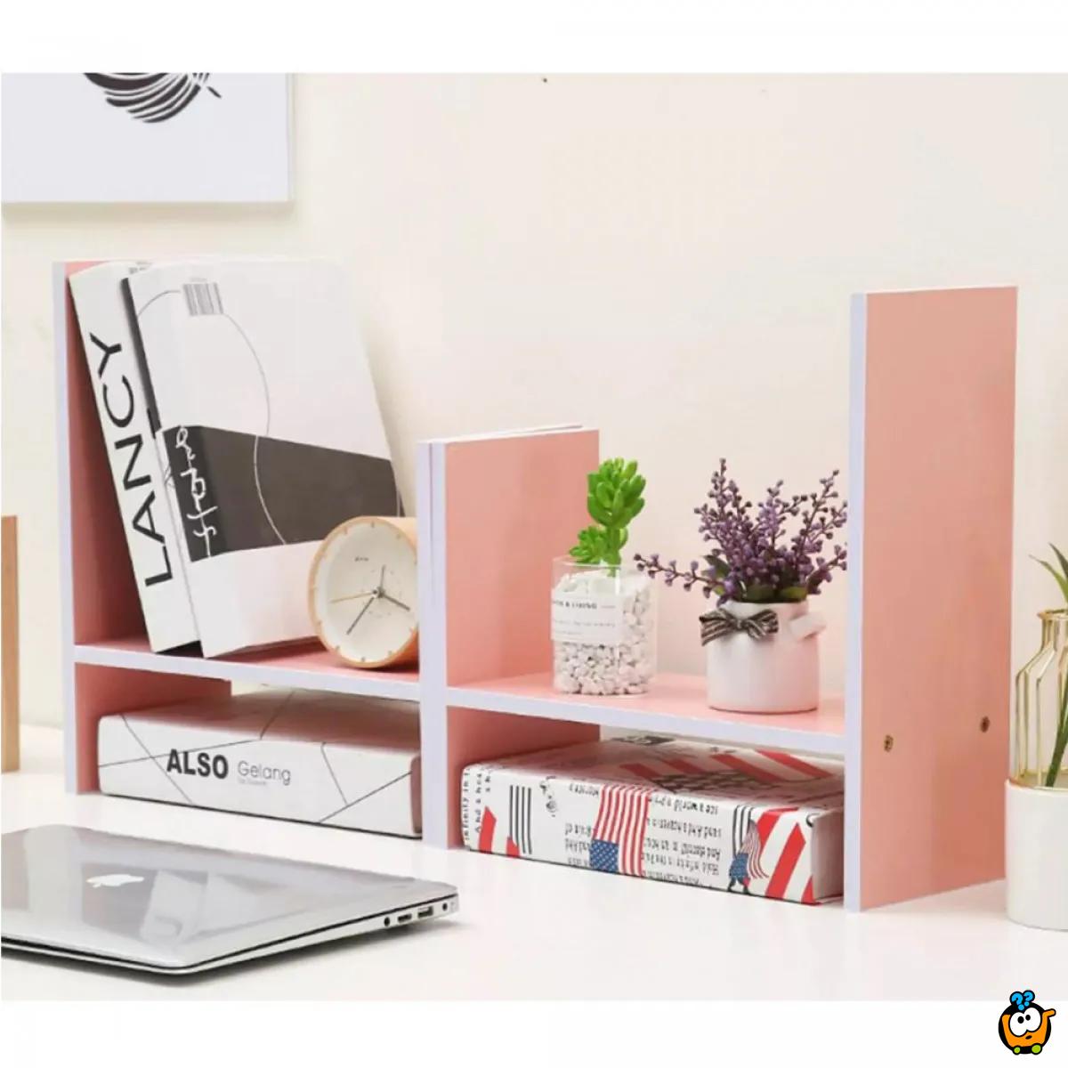 PINK Tabletop shelf - Kreativna polica za organizaciju radnog prostora