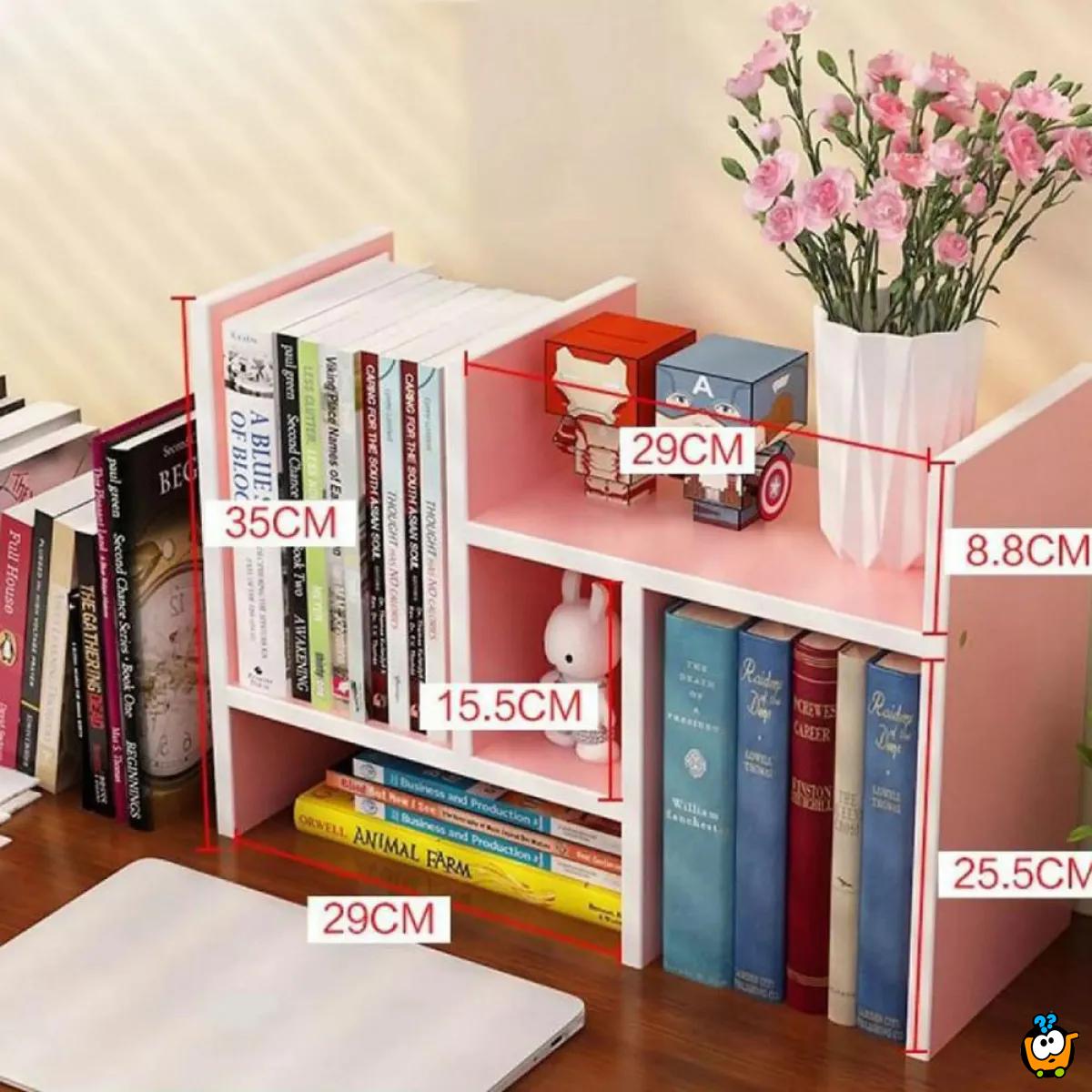PINK Tabletop shelf - Kreativna polica za organizaciju radnog prostora