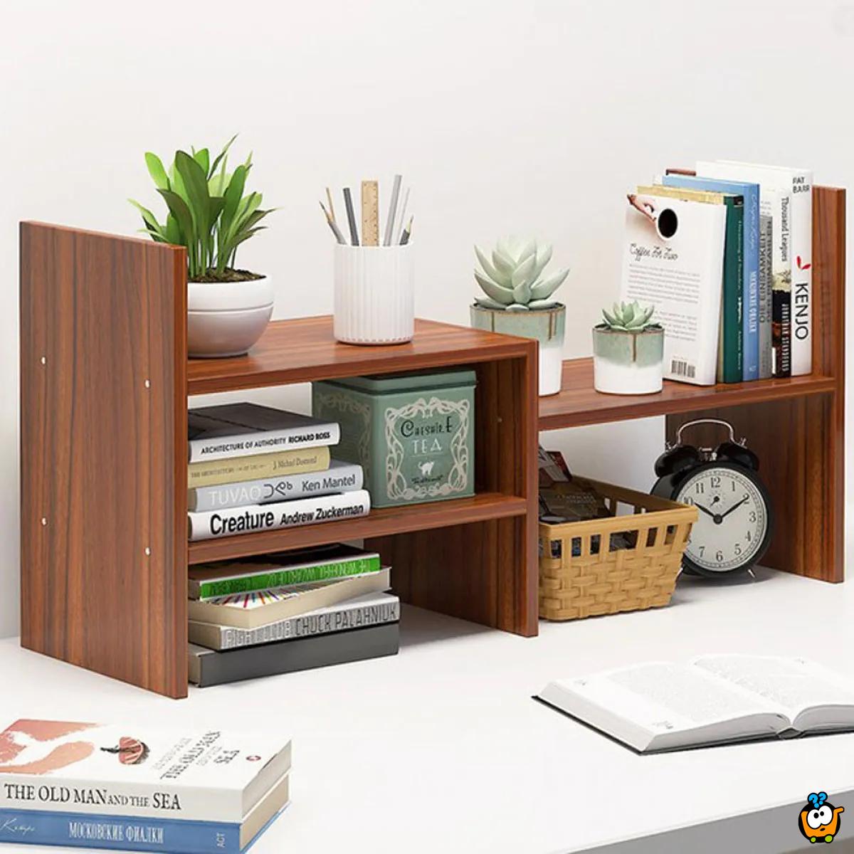 BROWN Tabletop shelf - Kreativna polica za organizaciju radnog prostora 