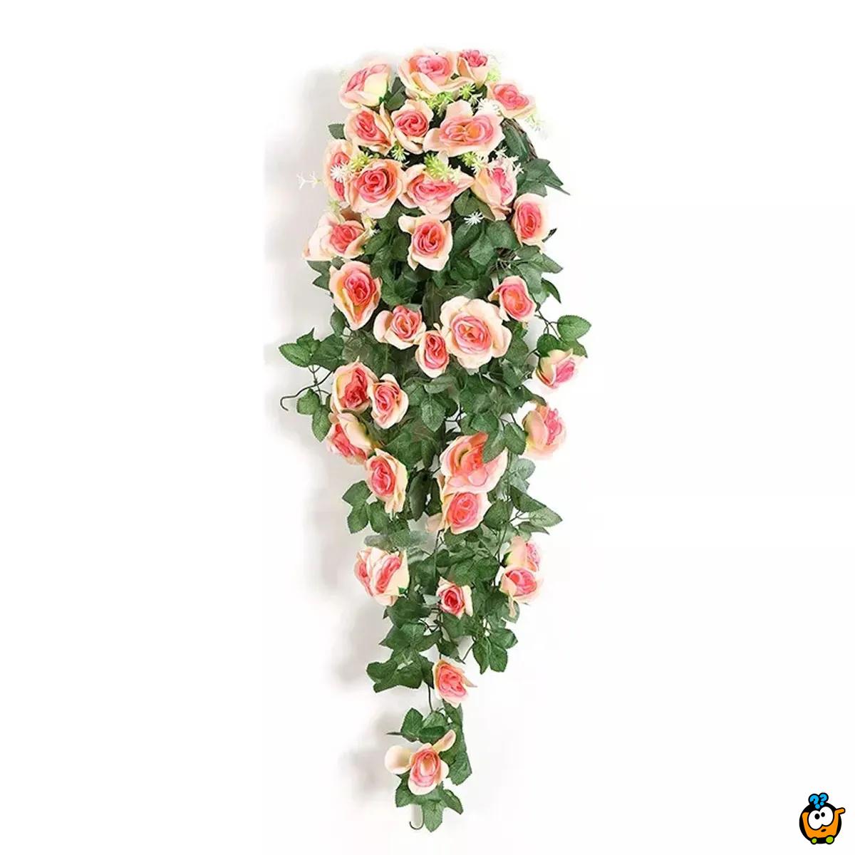 Rose Romance buket visećih ruža - dekorativno veštačko cveće