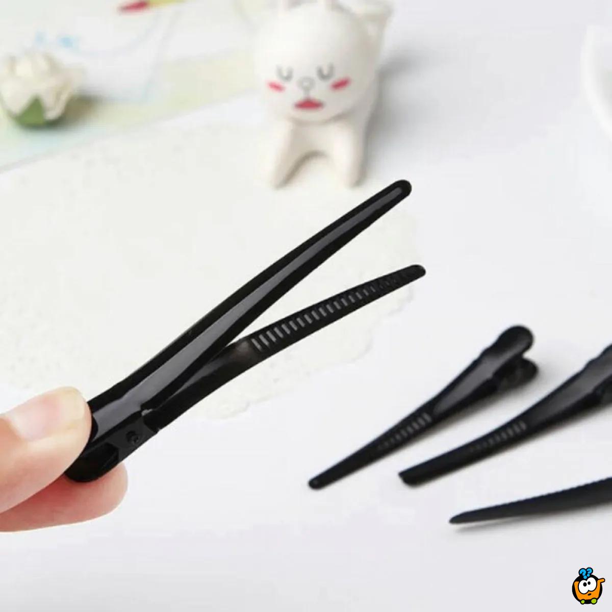 Hair Clip štipaljke za kosu -  set od 4 crne šnale