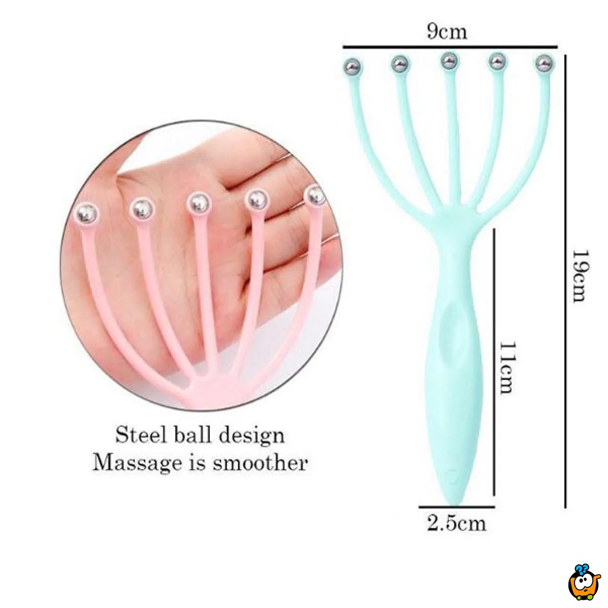 Relaksirajući ručni masažer sa čeličnim kuglicama