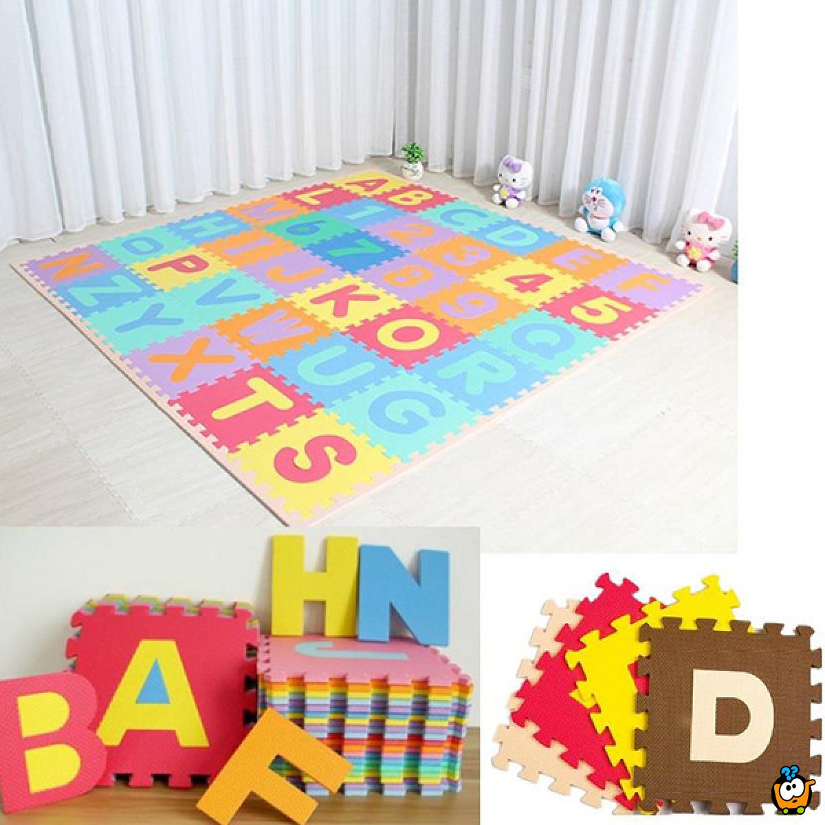 Decije Podne Slagalice Za Igru Brojevi I Slova 10 Komada 30x30 Cm Kuda U Kupovinu