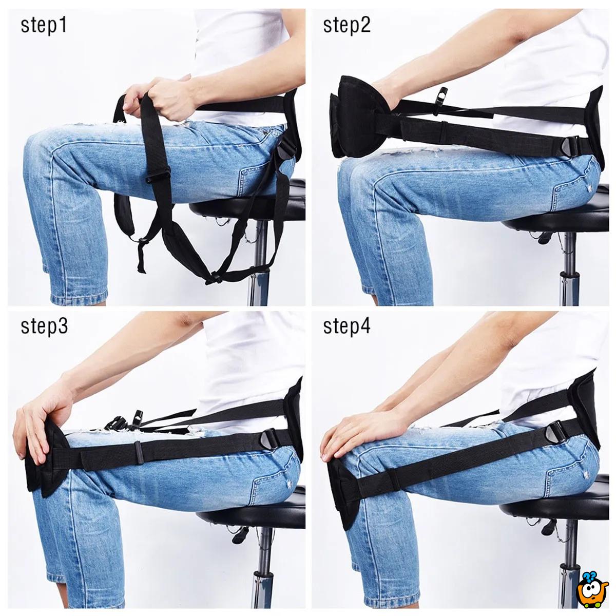 Pojas za pravilno sedenje - podrška leđima tokom višesatnog sedenja