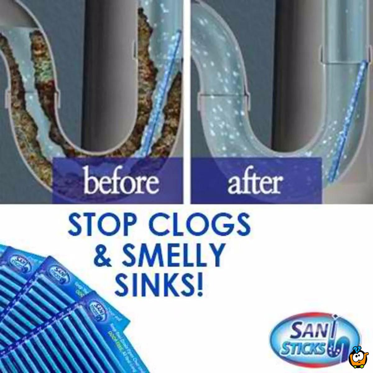 Sani sticks - Magični štapići za čišćenje slivnika i odvoda