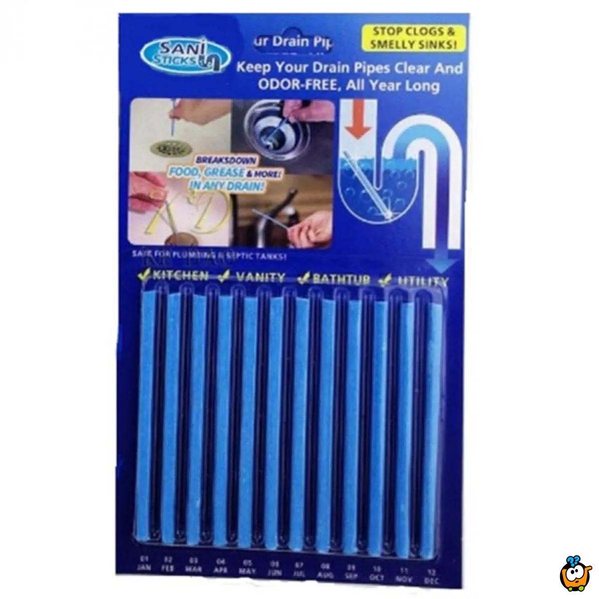 Sani sticks - Magični štapići za čišćenje slivnika i odvoda