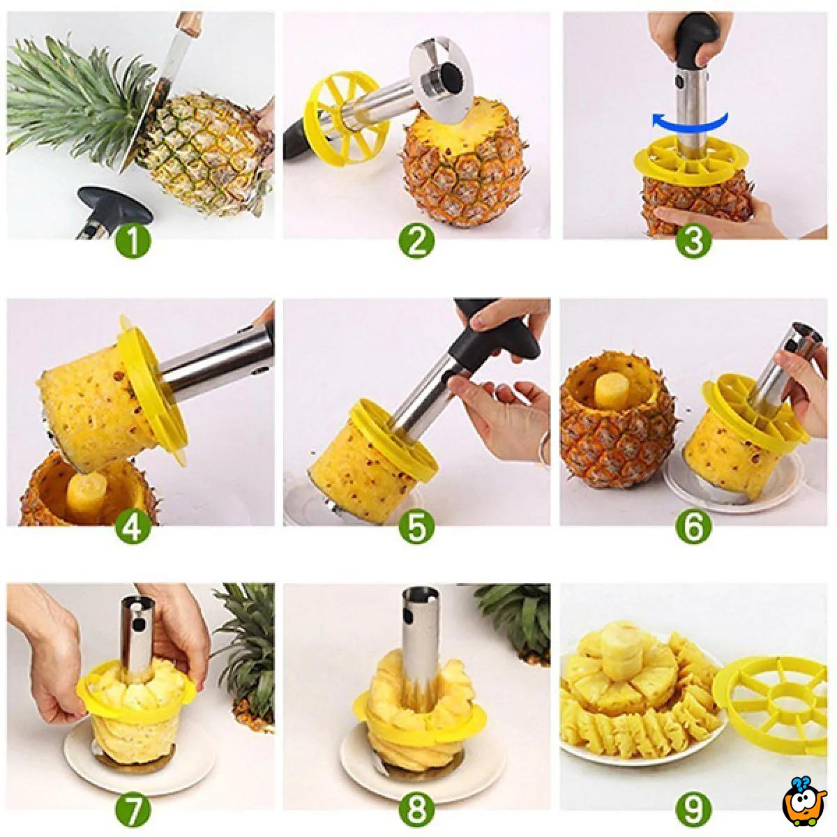 Pineapple cutter - Ručni secko za ananas sa vakuumom